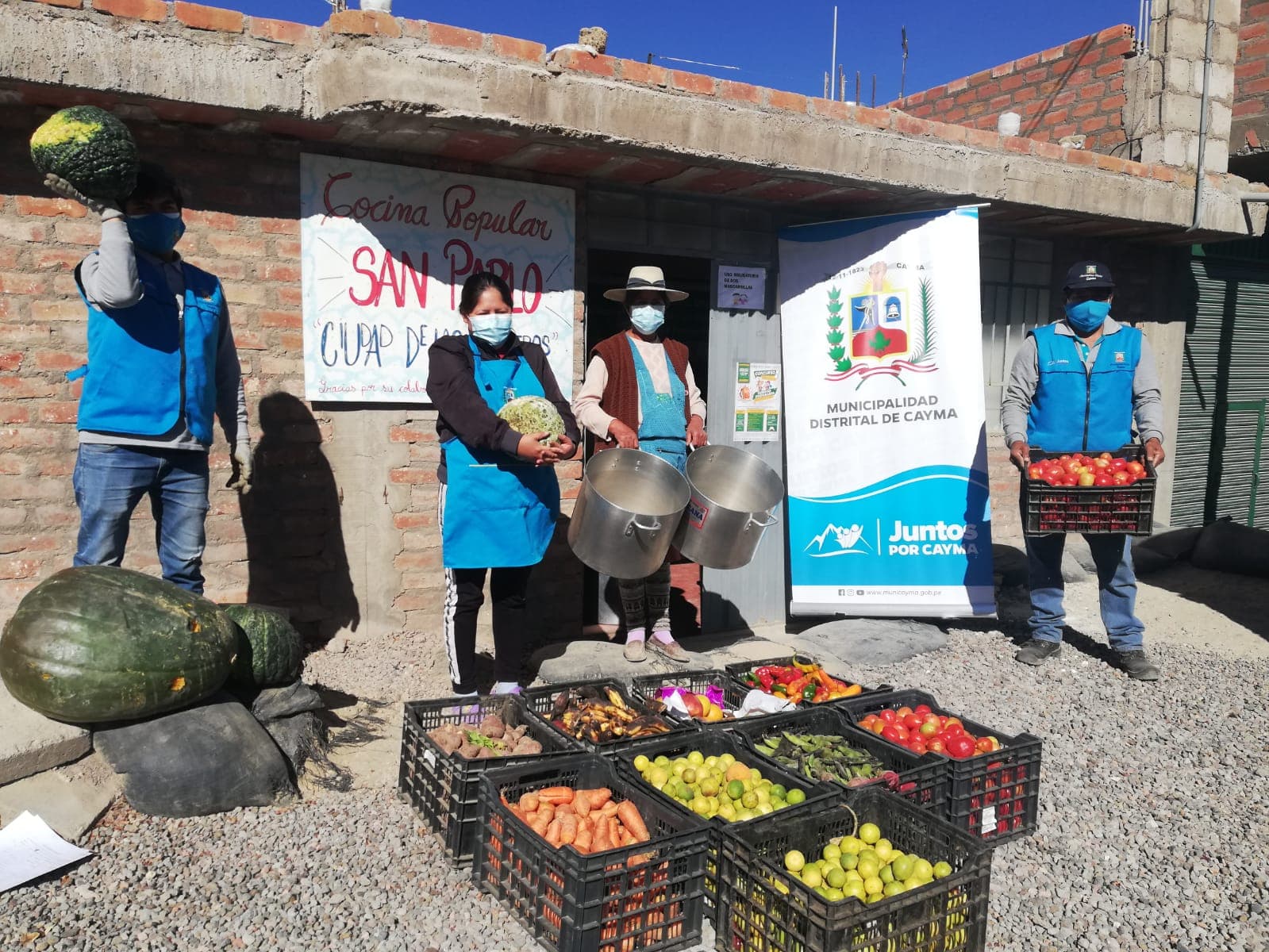 Apoyo: ollas comunes de Cayma reciben verduras frescas