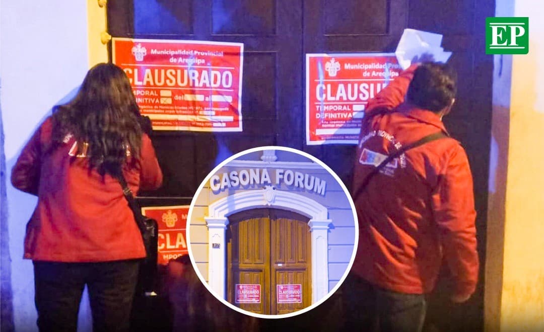 Clausuran 6 locales en el Centro Histórico de Arequipa