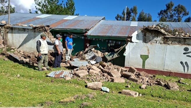 Fuerte sismo en Ayacucho provocó daños materiales