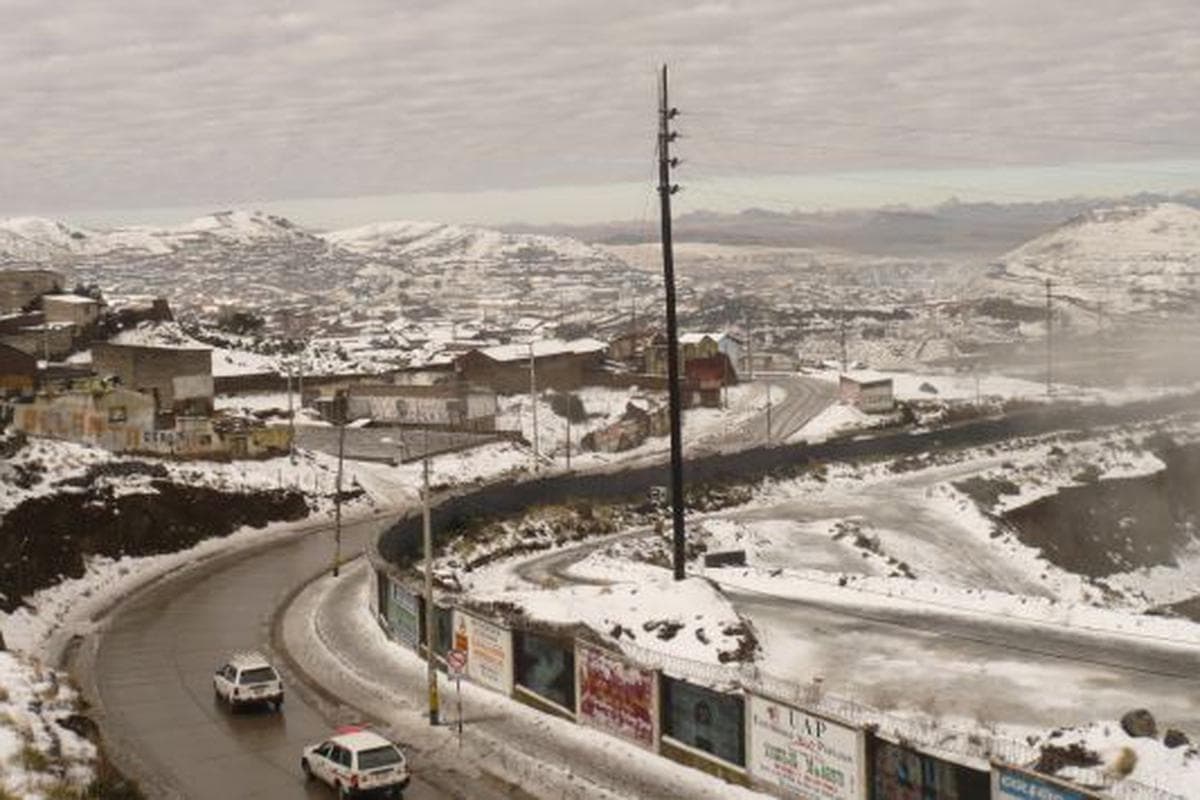 Tacna y Moquegua soportan temperaturas de -16 grados