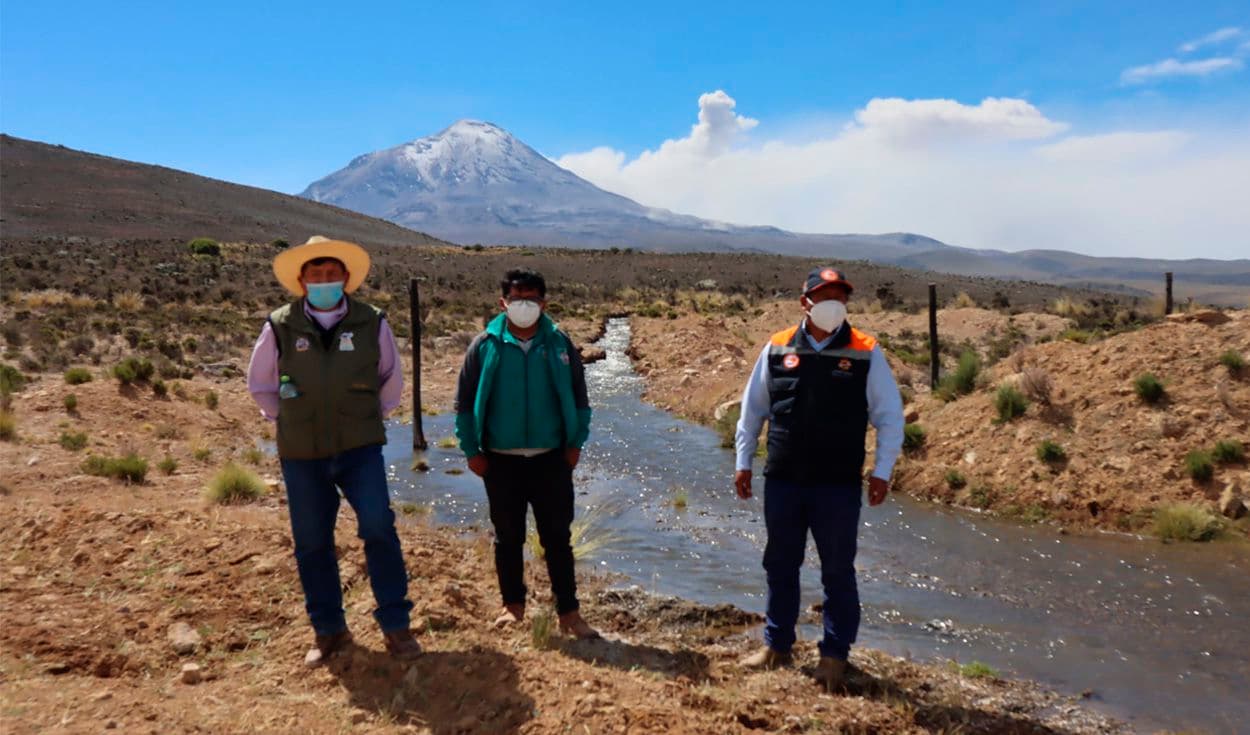 Caylloma: Cenizas del volcán Sabancaya afectan al distrito de Lluta