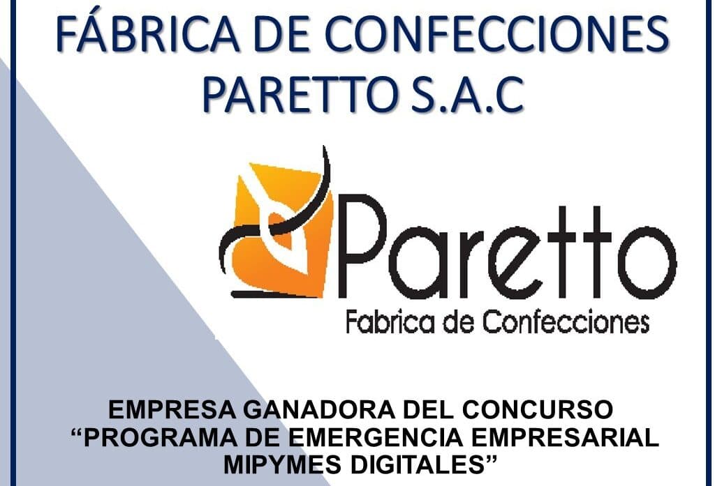 Fábrica de confecciones Paretto ganó concurso de PROINNÓVATE