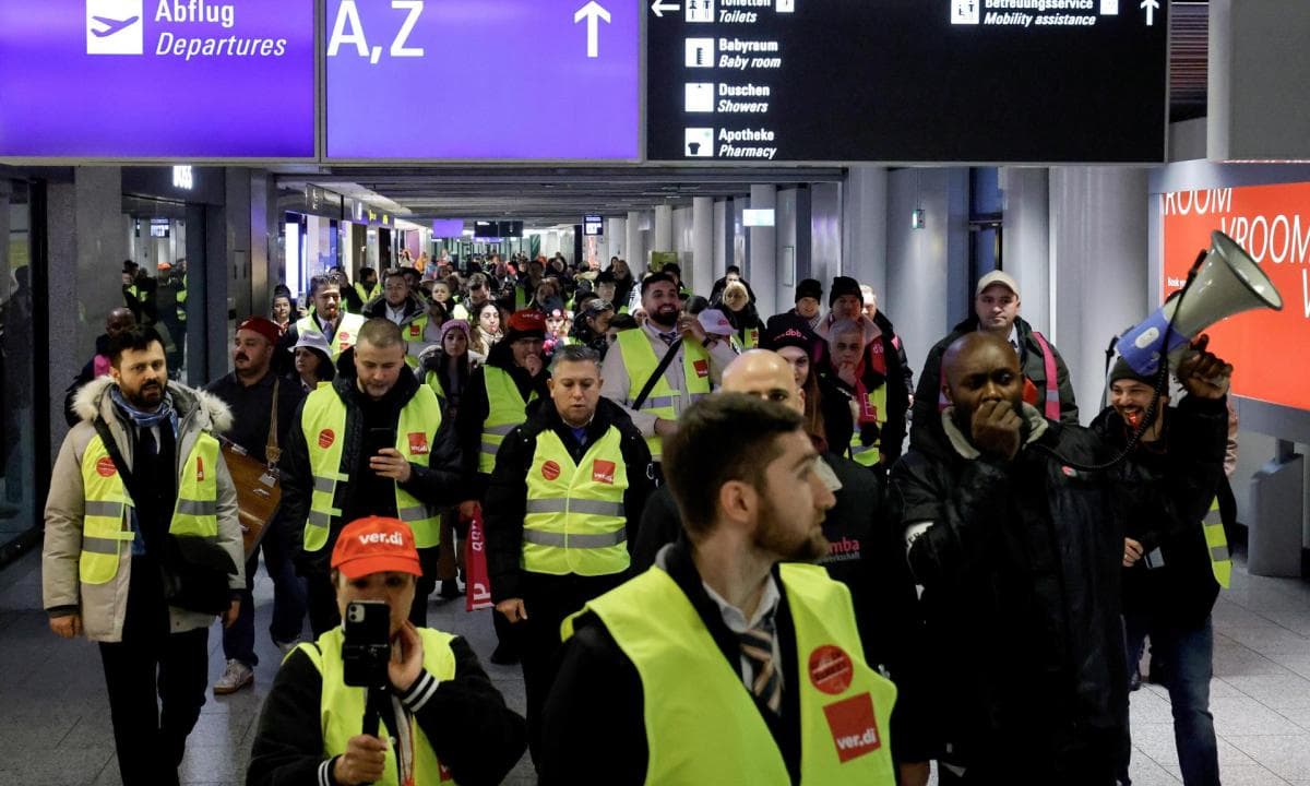 Suspenden vuelos en Alemania por huelgas