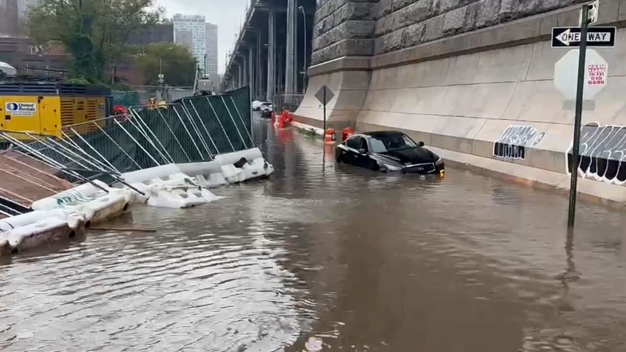Nueva York bajo el agua por torrenciales lluvias