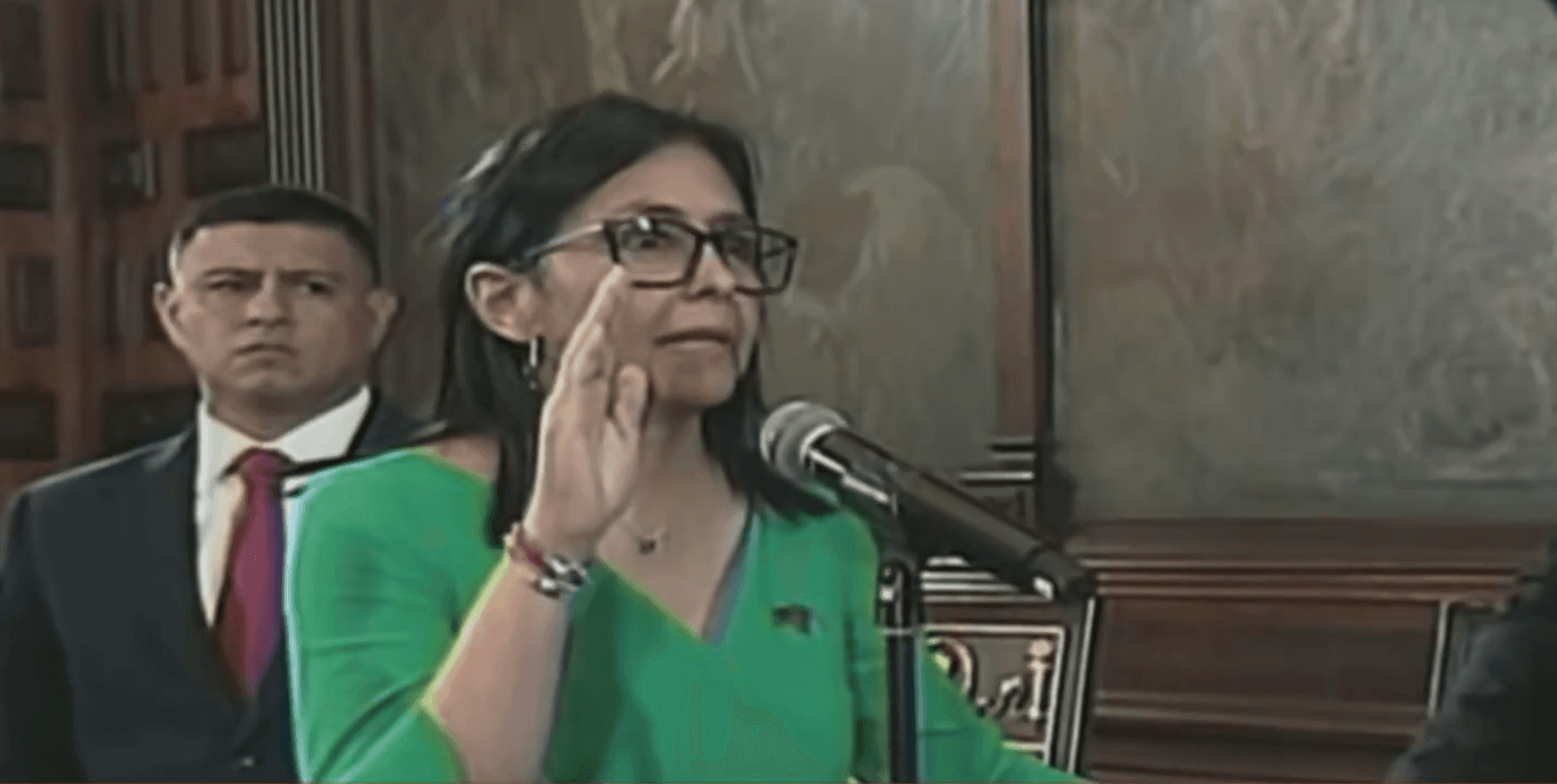 Delcy Rodríguez juró como nueva presidenta encargada de Venezuela