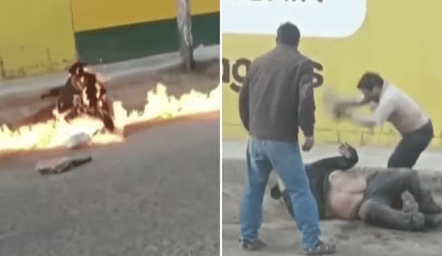 Queman vivo a ladrón tras atraparlo en flagrancia en Trujillo