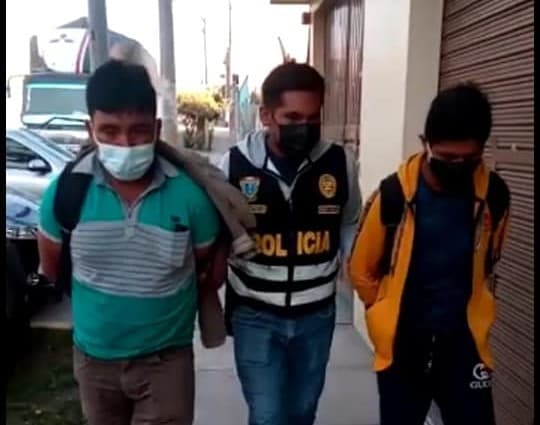 Arequipa: detienen a dos huancavelicanos con 4 kg. de cocaína