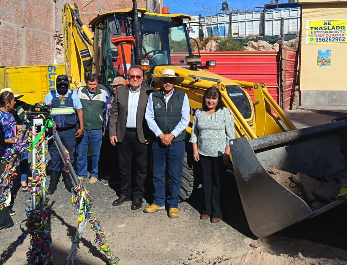 Empresa Yura inicia obras viales en el distrito de Cerro Colorado