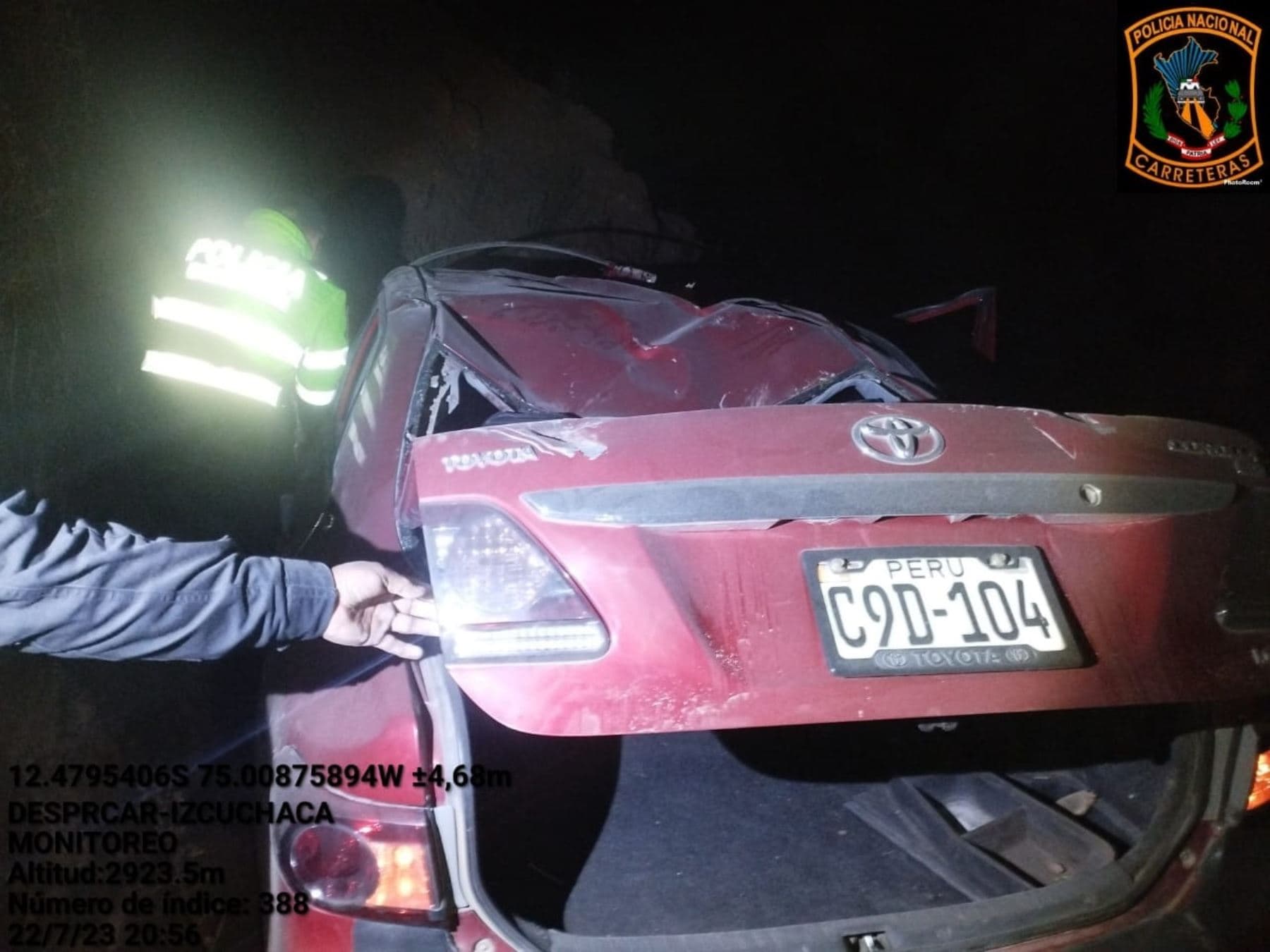 Huancavelica: pasajero muere tras deslizamiento