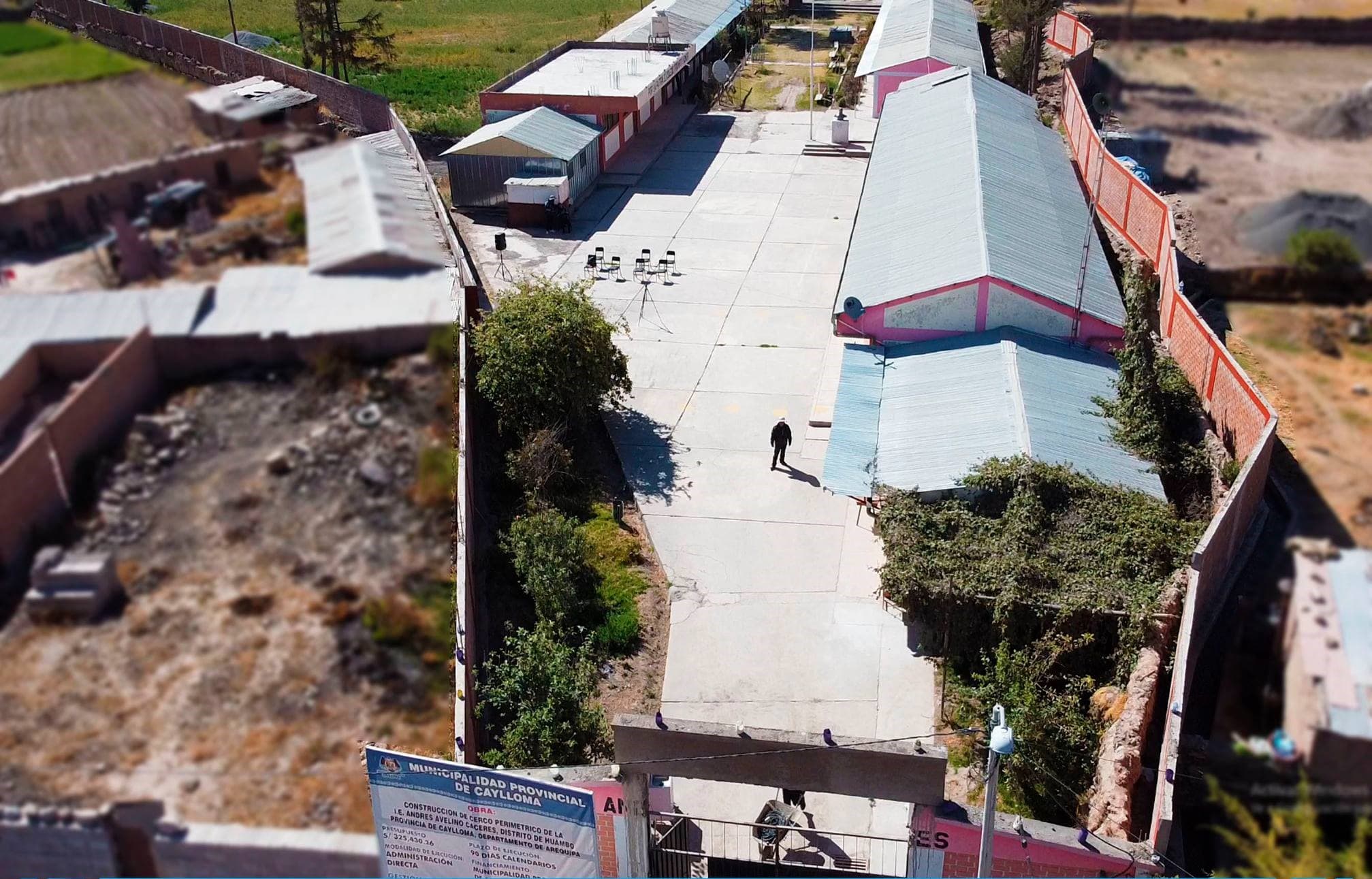 Culminan la obra del Cerco Perimétrico en Huambo, Caylloma