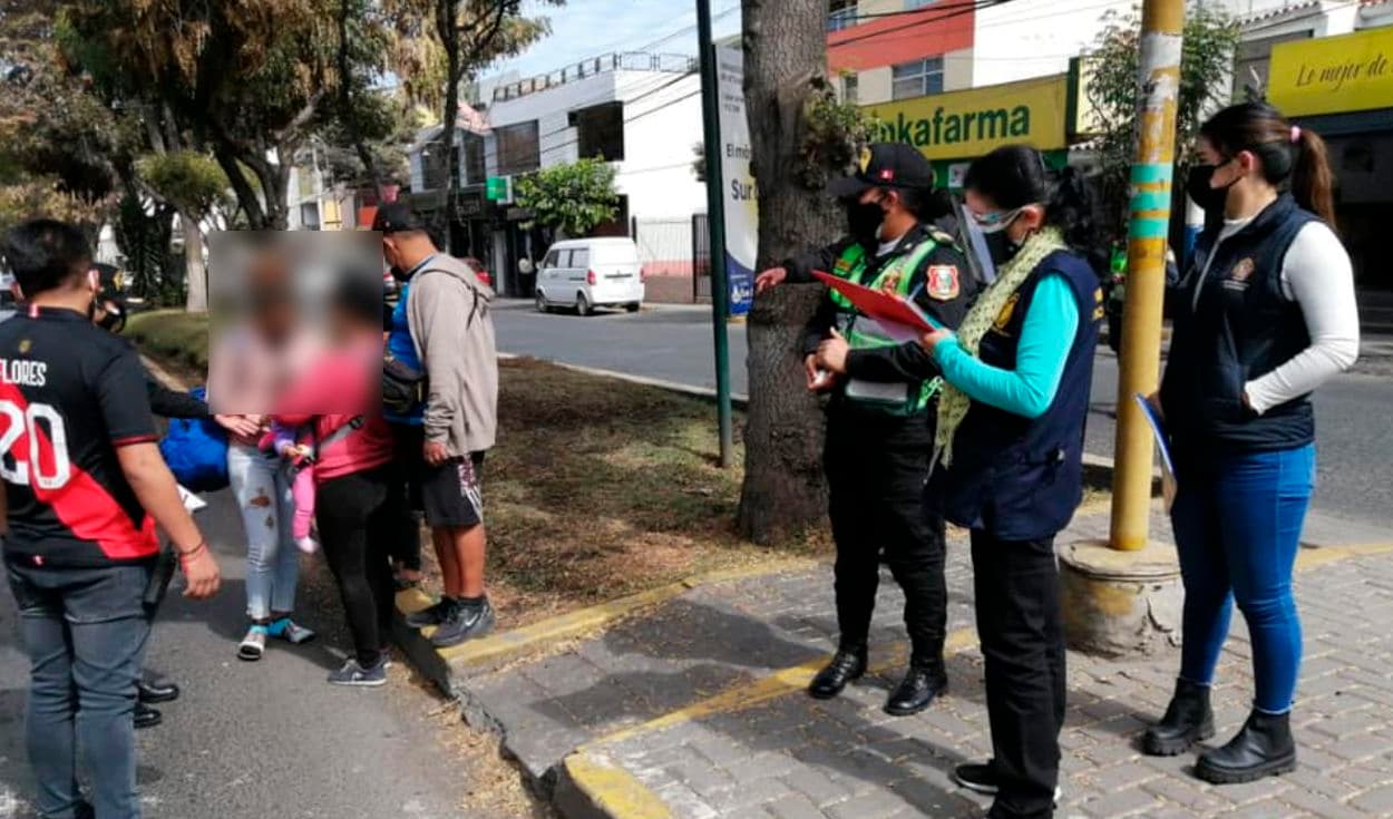 Yanahuara: Hallan a cuatro menores trabajando en la calle