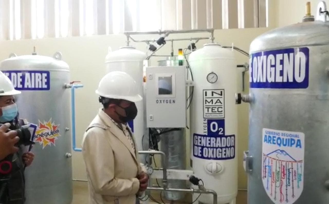Arequipa: instalan planta de oxígeno en hospital de Aplao