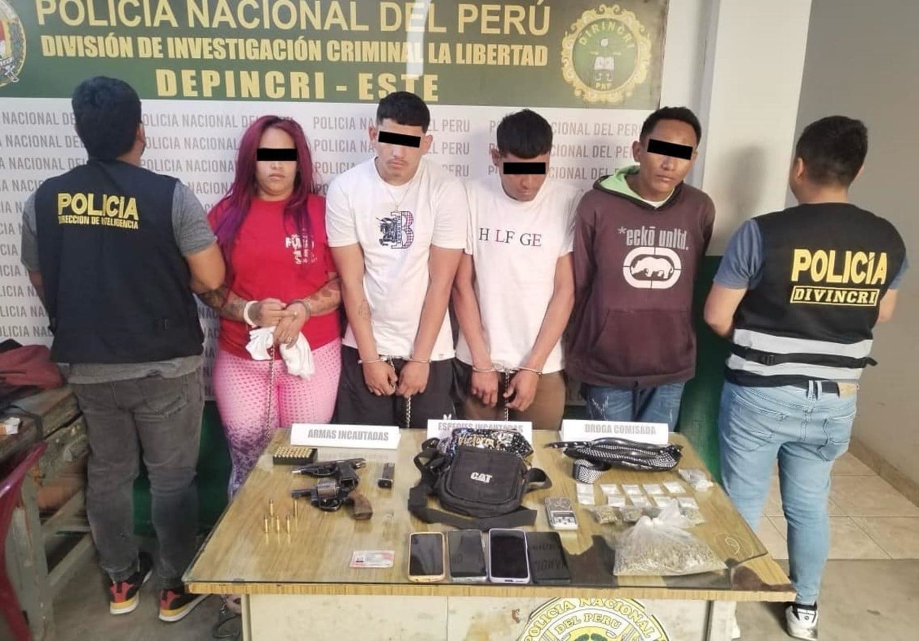 Detienen a 4 presuntos miembros de banda criminal Tren de Aragua
