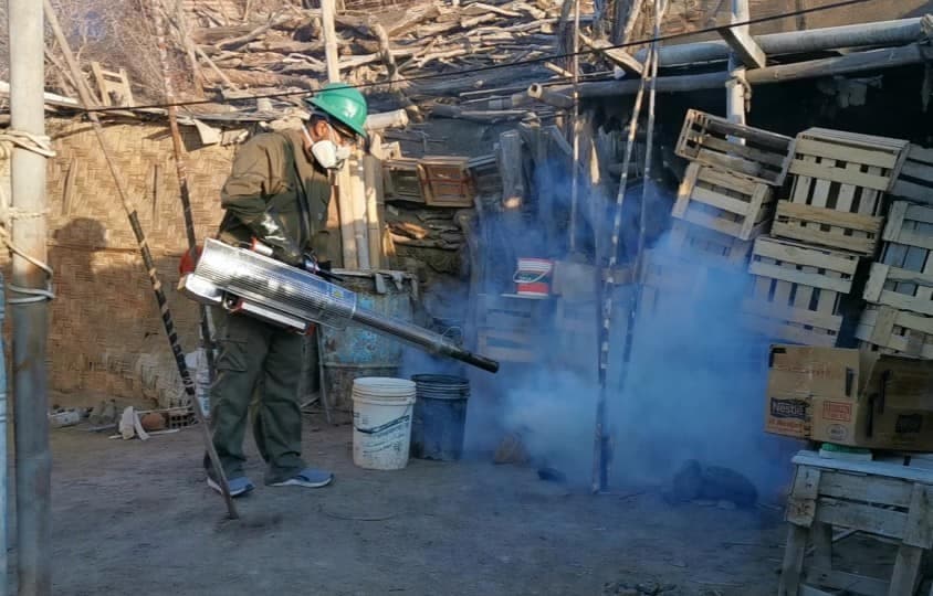 Continúa lucha contra el dengue en el distrito de Yauca