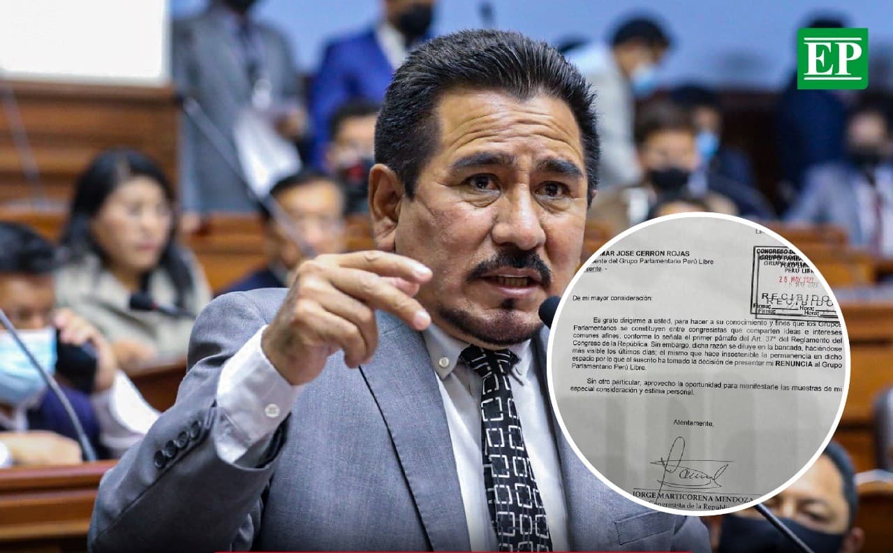 Congresista Jorge Marticorena renuncia a la bancada de Perú Libre