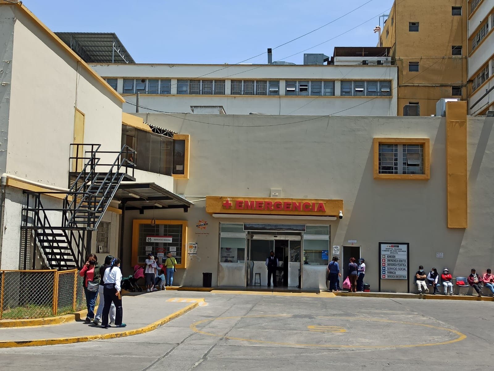 Hospital Honorio Delgado con triaje para la viruela del mono