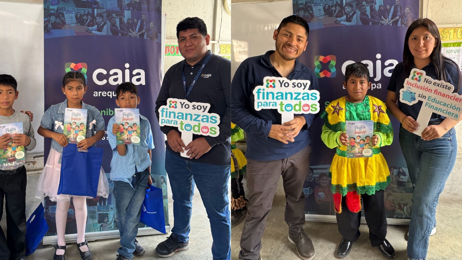 Caja Arequipa acercó la educación financiera a niños de Jicamarca