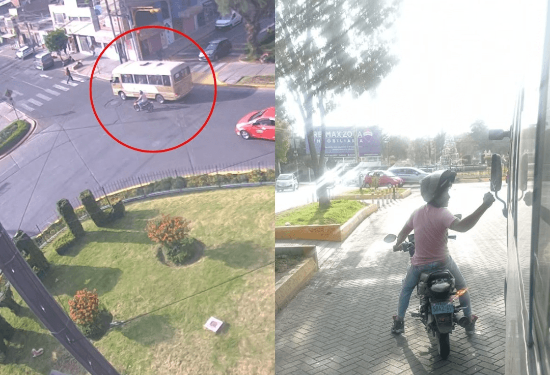Extranjero intimida a conductor de bus de transporte público