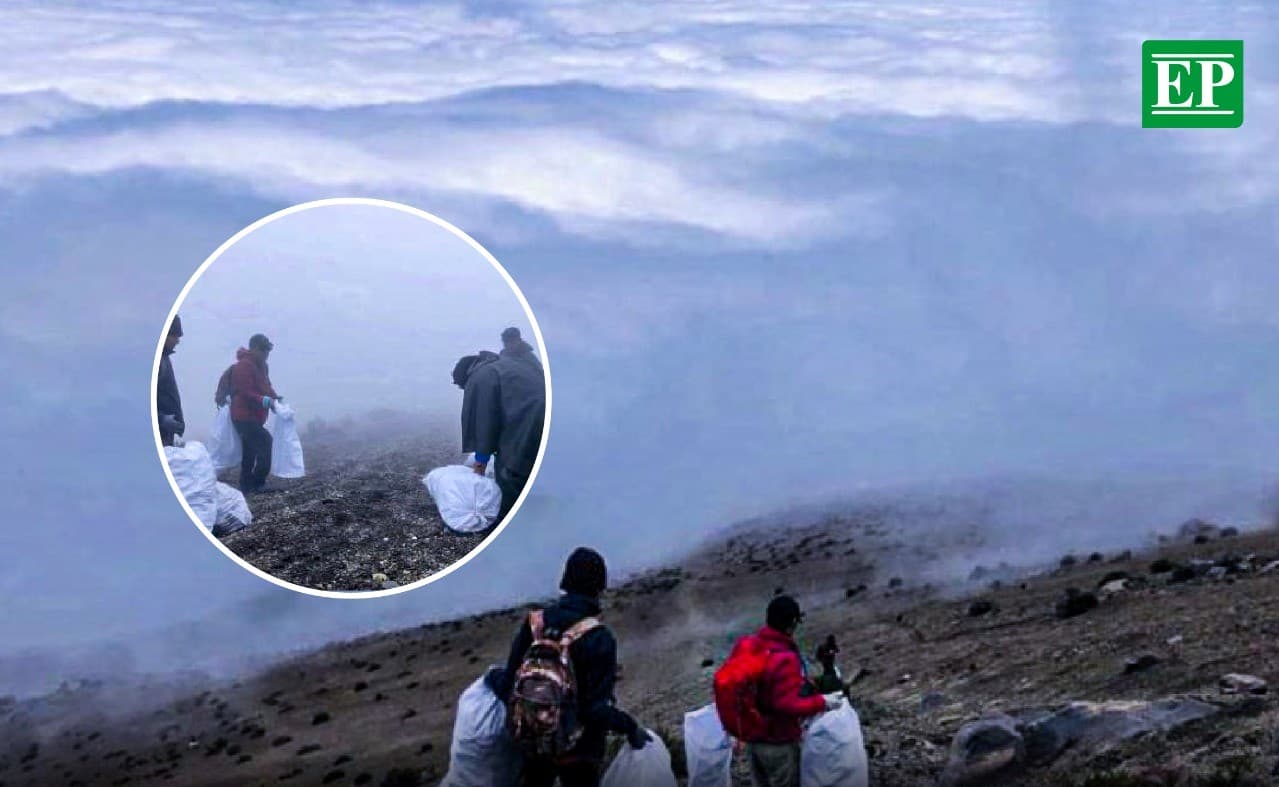 Recogieron más de 60 kilos de basura en el ascenso al volcán Misti