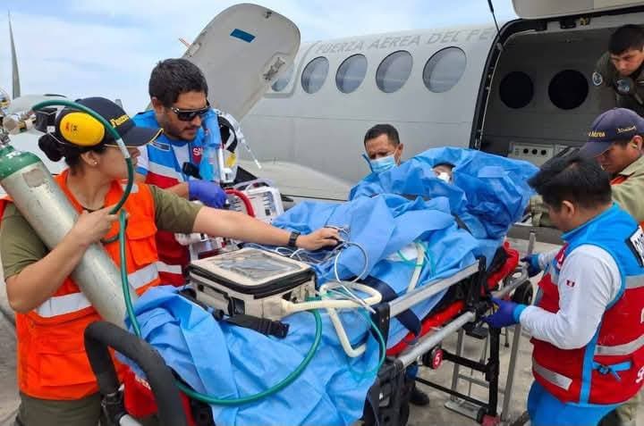 Trasladan a Lima a menor que cayó en olla de chicha hirviendo