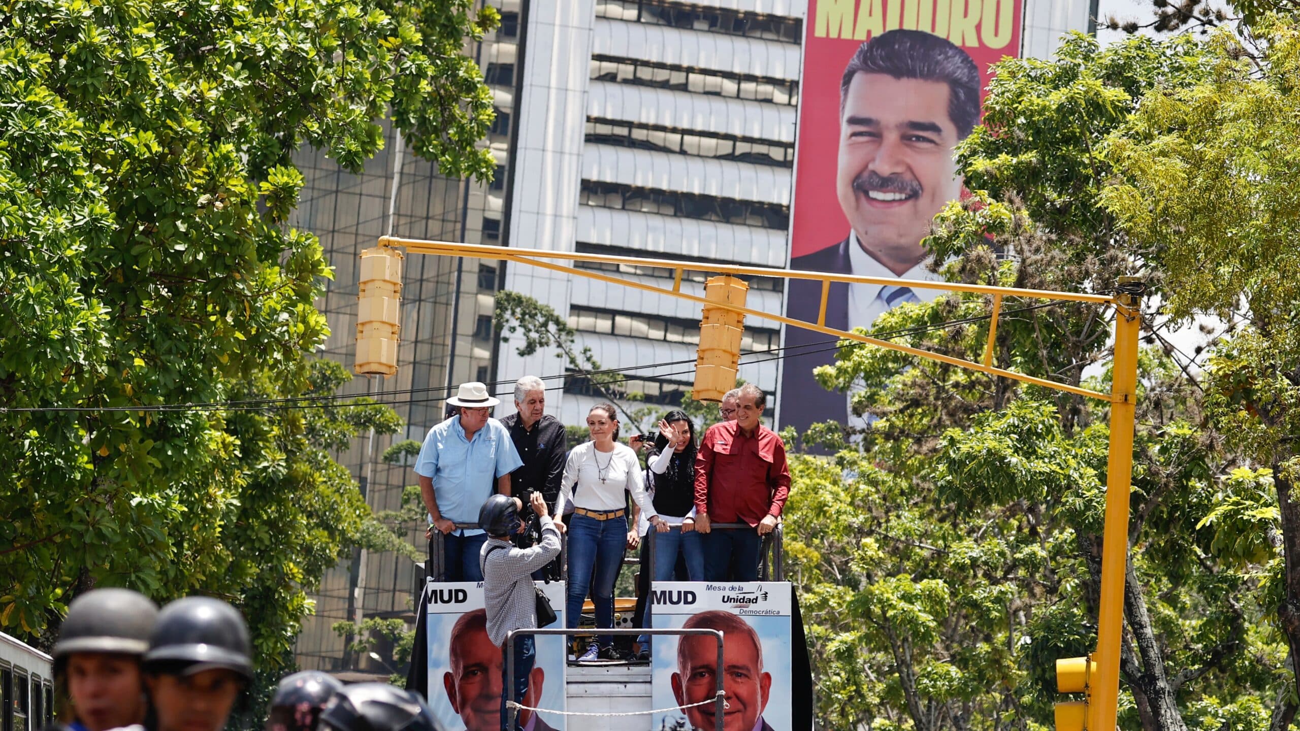 María Corina Machado lideró la segunda marcha contra Maduro