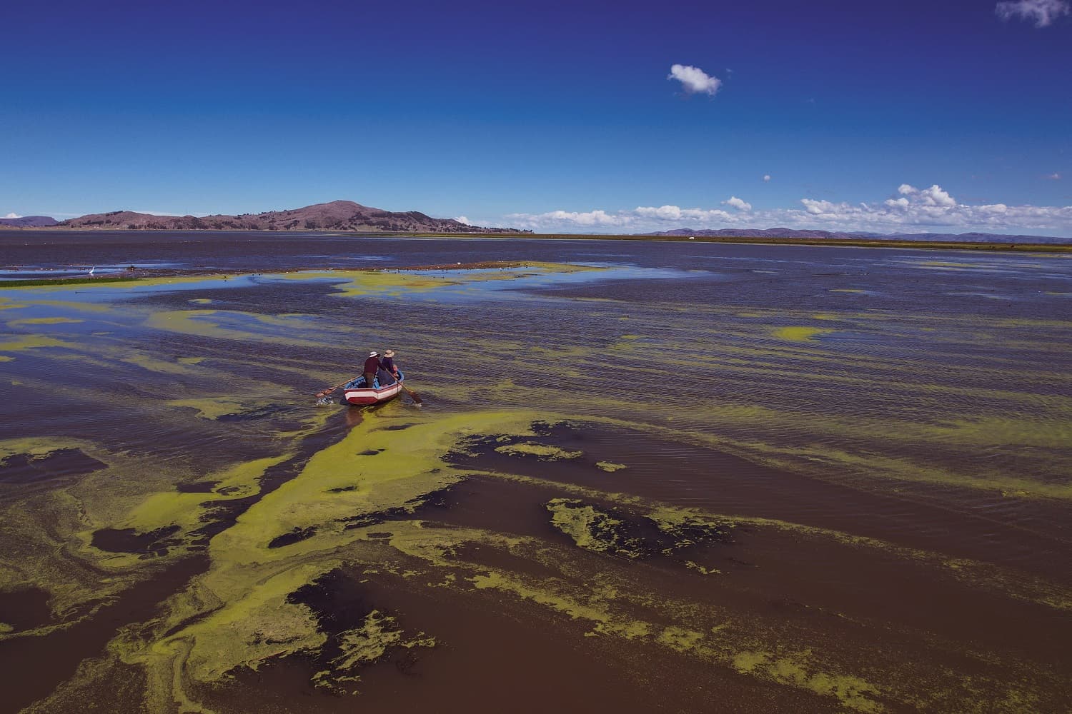 Aumentan puntos críticos de vertimiento en el Lago Titicaca en Puno