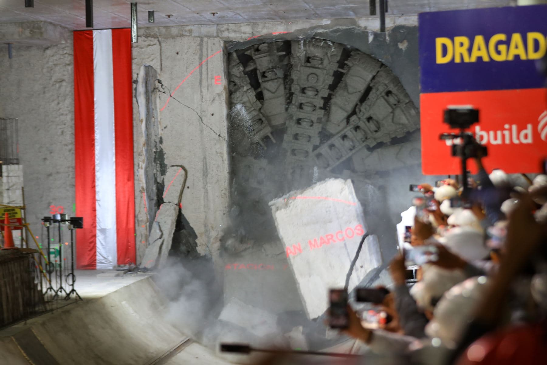 Tuneladora llega a San Marcos para avanzar con la Línea 2