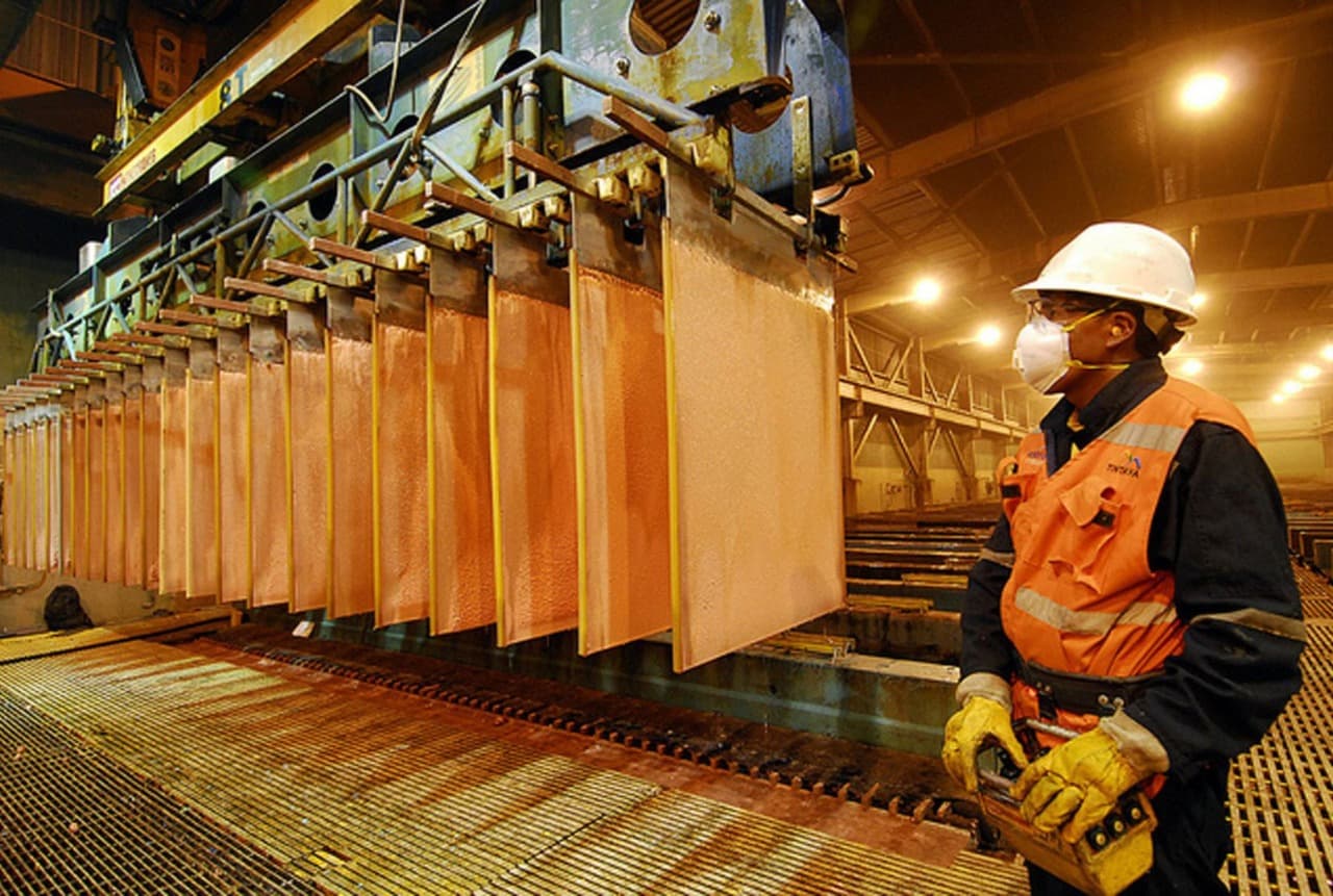 Según INEI la producción de cobre aumentó 4% en agosto 2021