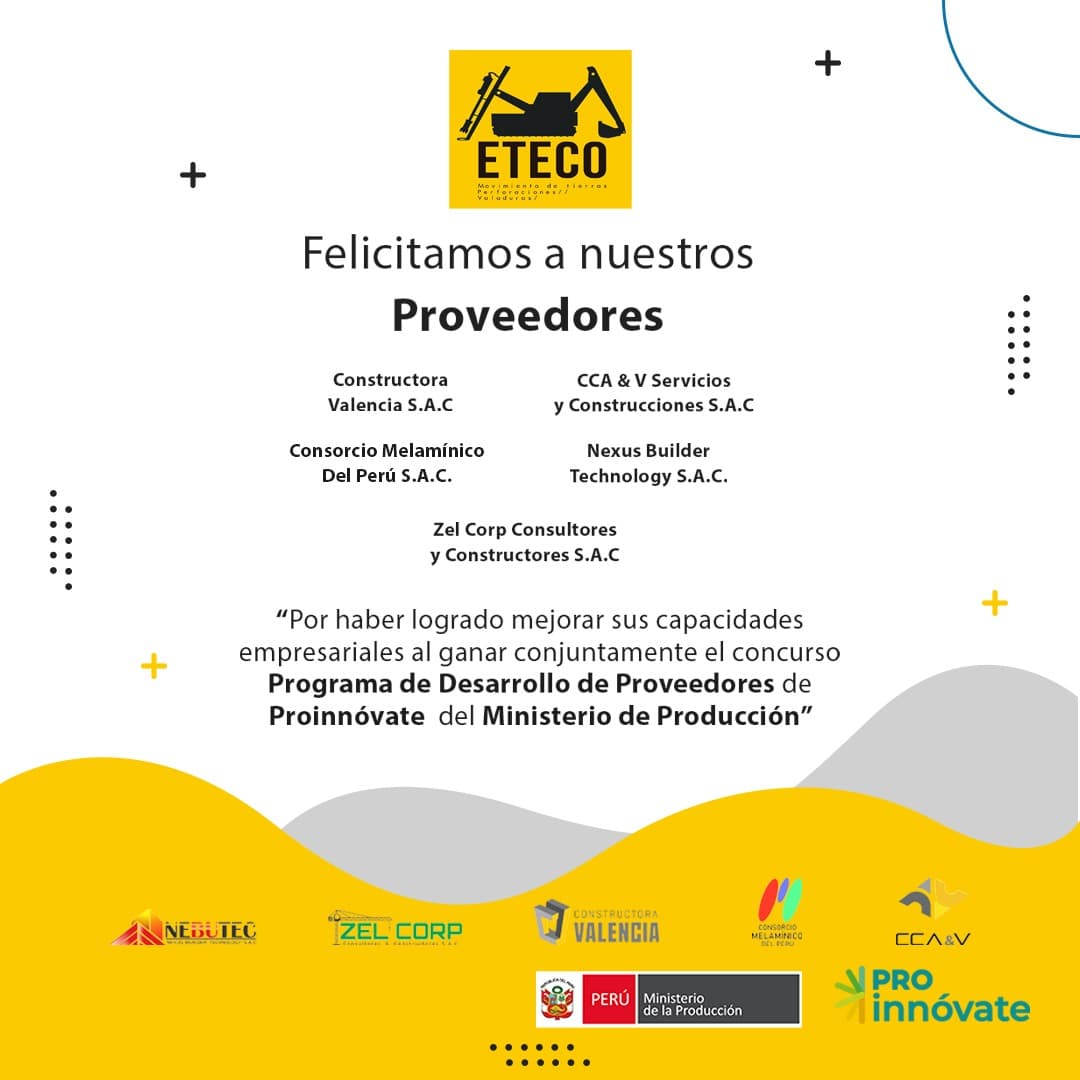 ETECO S.A. gana concurso programa de desarrollo de proveedores