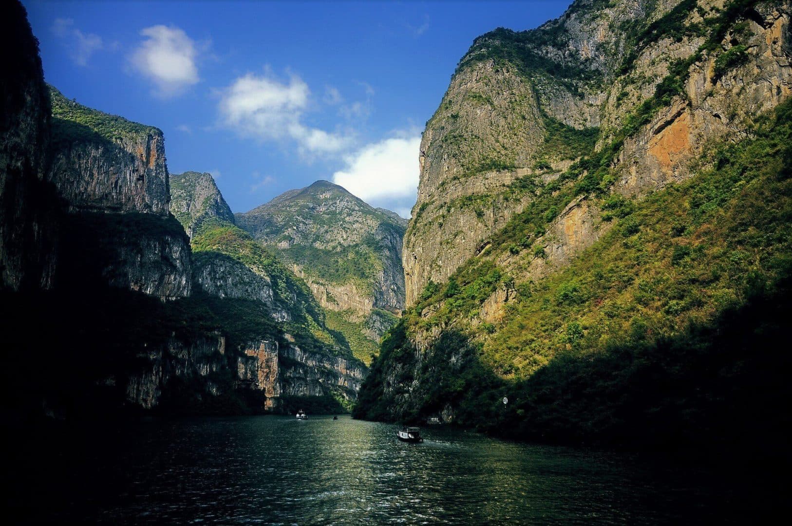 El río más grande de China bajó su caudal
