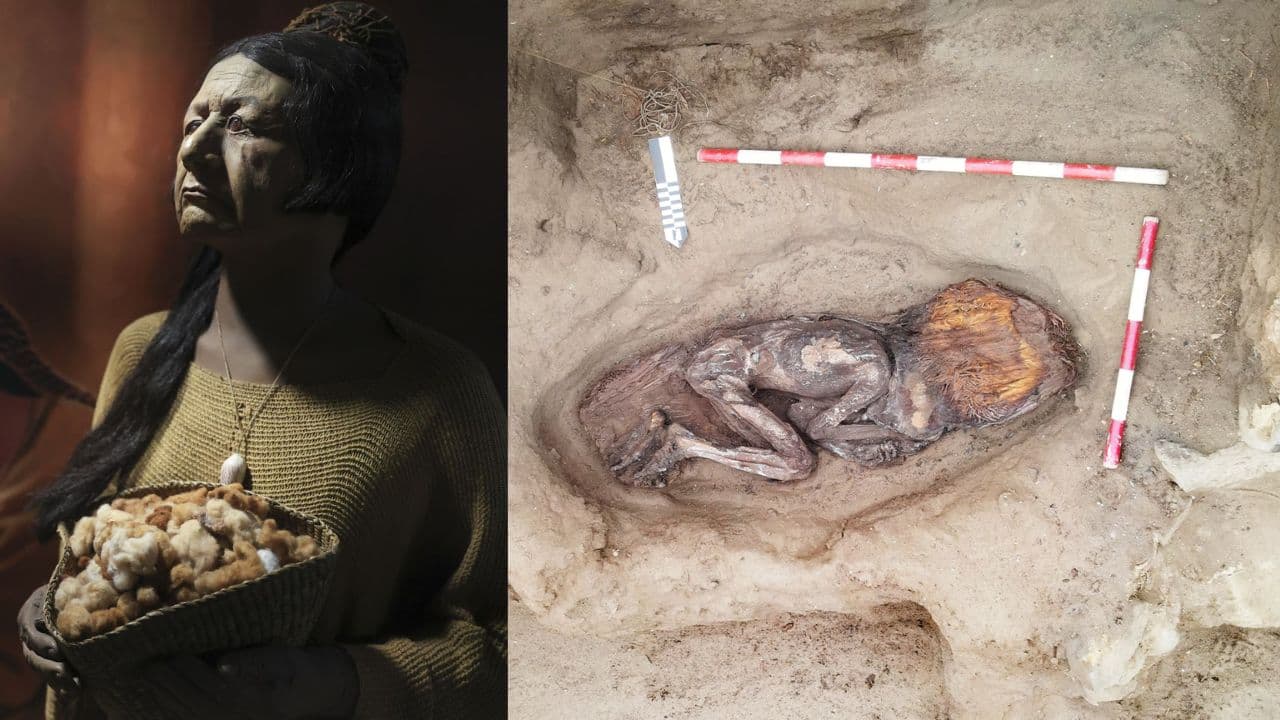 Descubren en Caral restos de mujer de hace casi 5 mil años