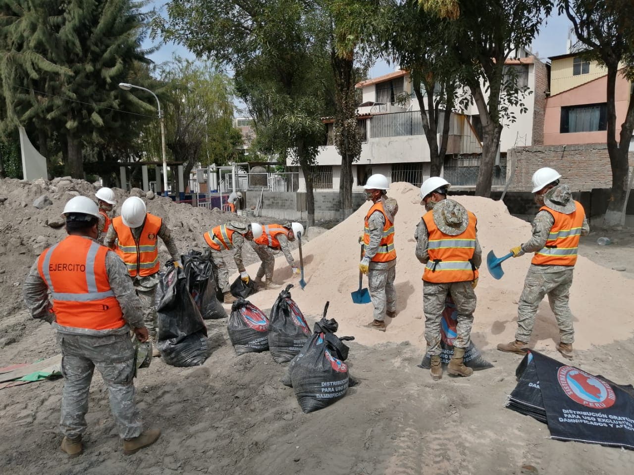 Realizan trabajos de reforzamiento en torrentera Chullo