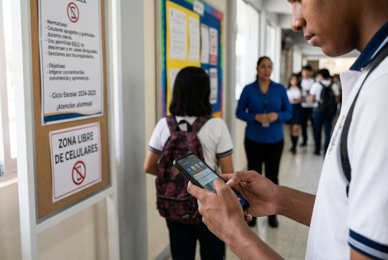 Iglesia mexicana pide regular celulares en escuelas