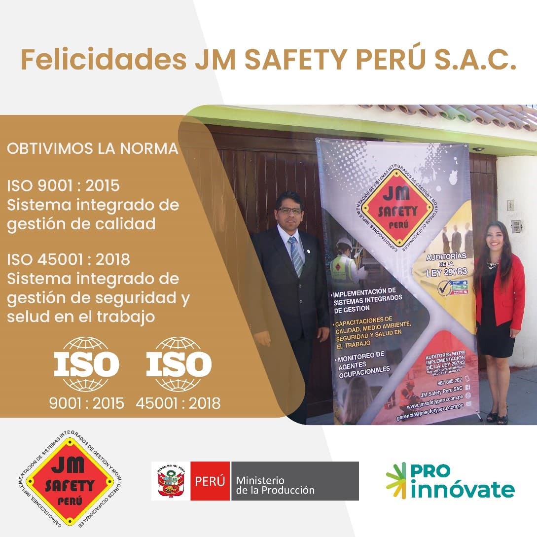 JM SAFETY PERÚ S.A.C obtiene certificaciones internacionales