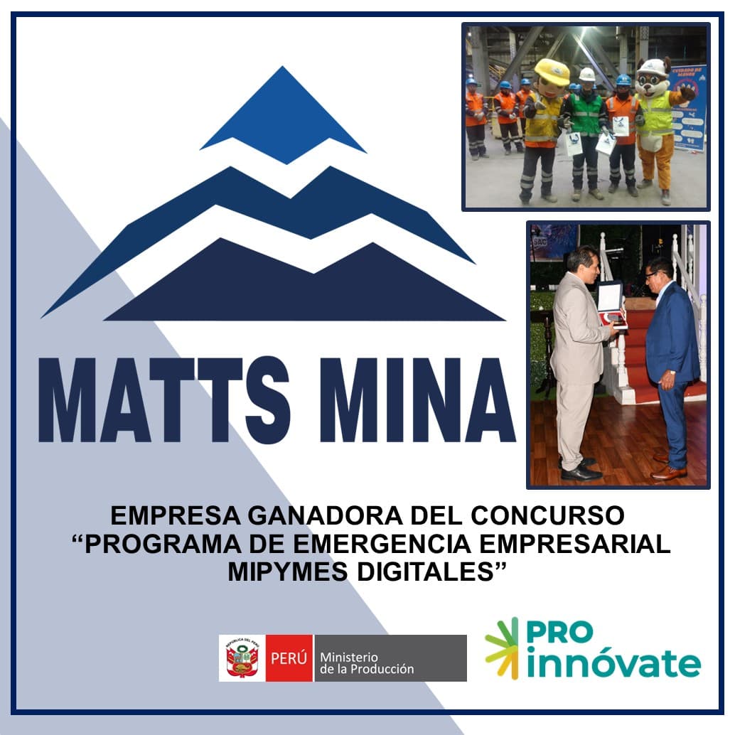Matts Mina S.A.C ganó concurso ‘Mipymes Digitales’ de Proinnóvate