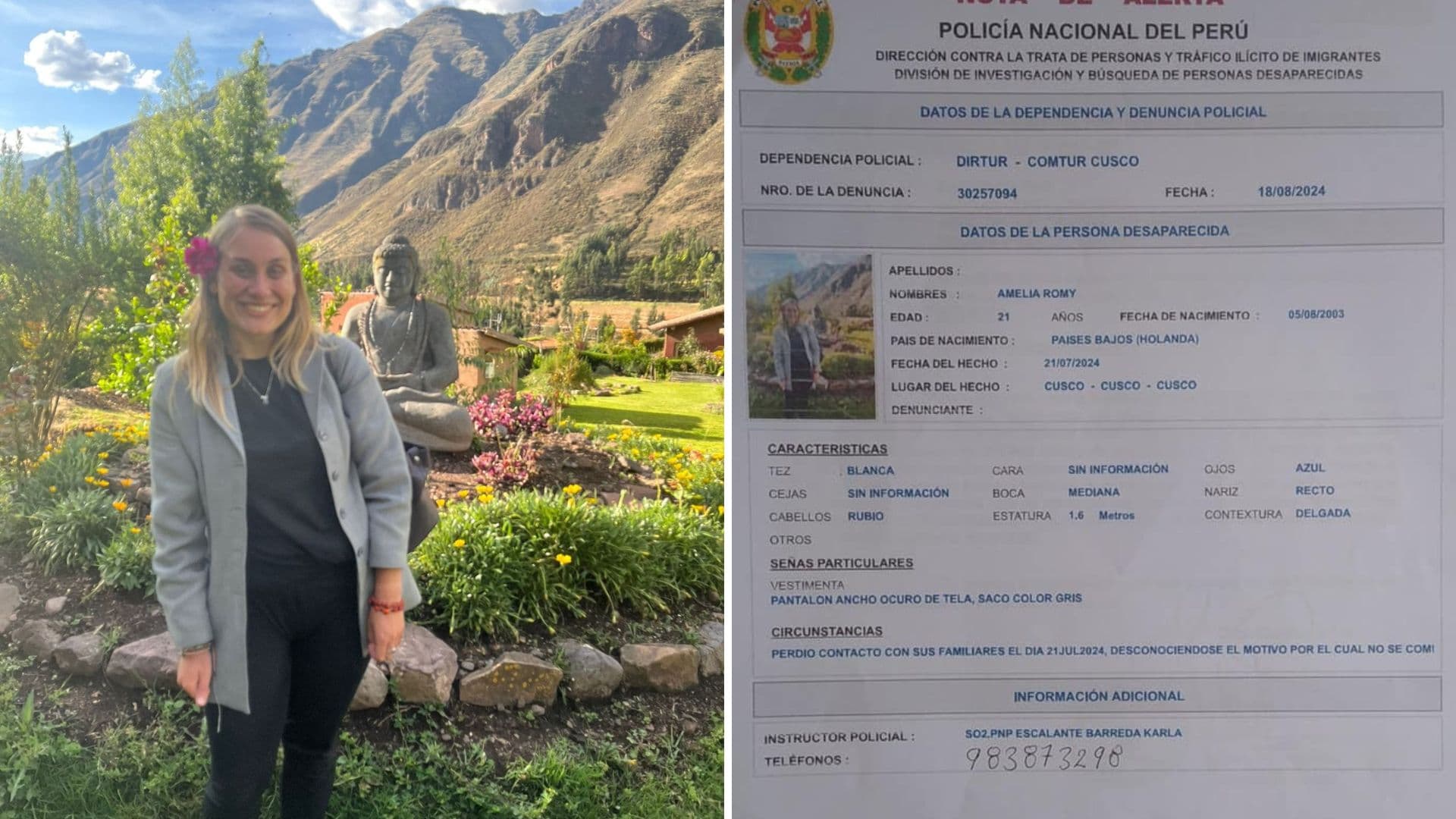 Hallan viva a turista que estuvo desaparecida hace un mes