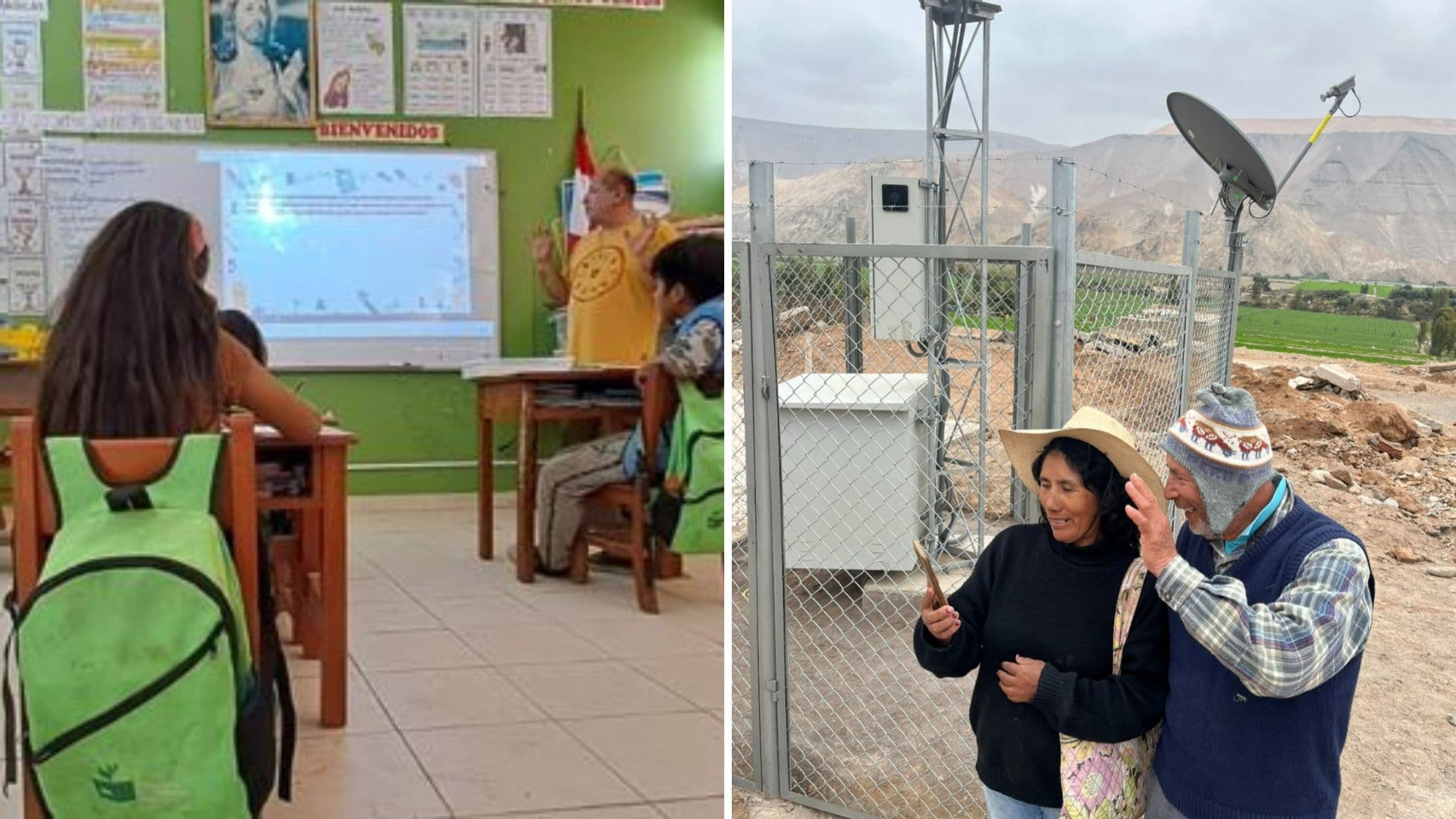 Familias de Valle de Tambo acceden a servicios de internet satelital