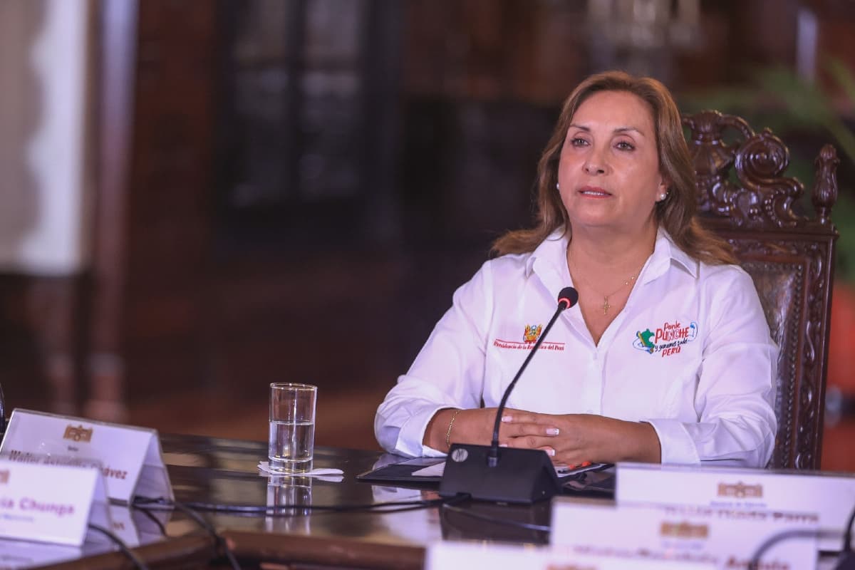 Boluarte exhorta al Congreso a aprobar ley de terrorismo urbano