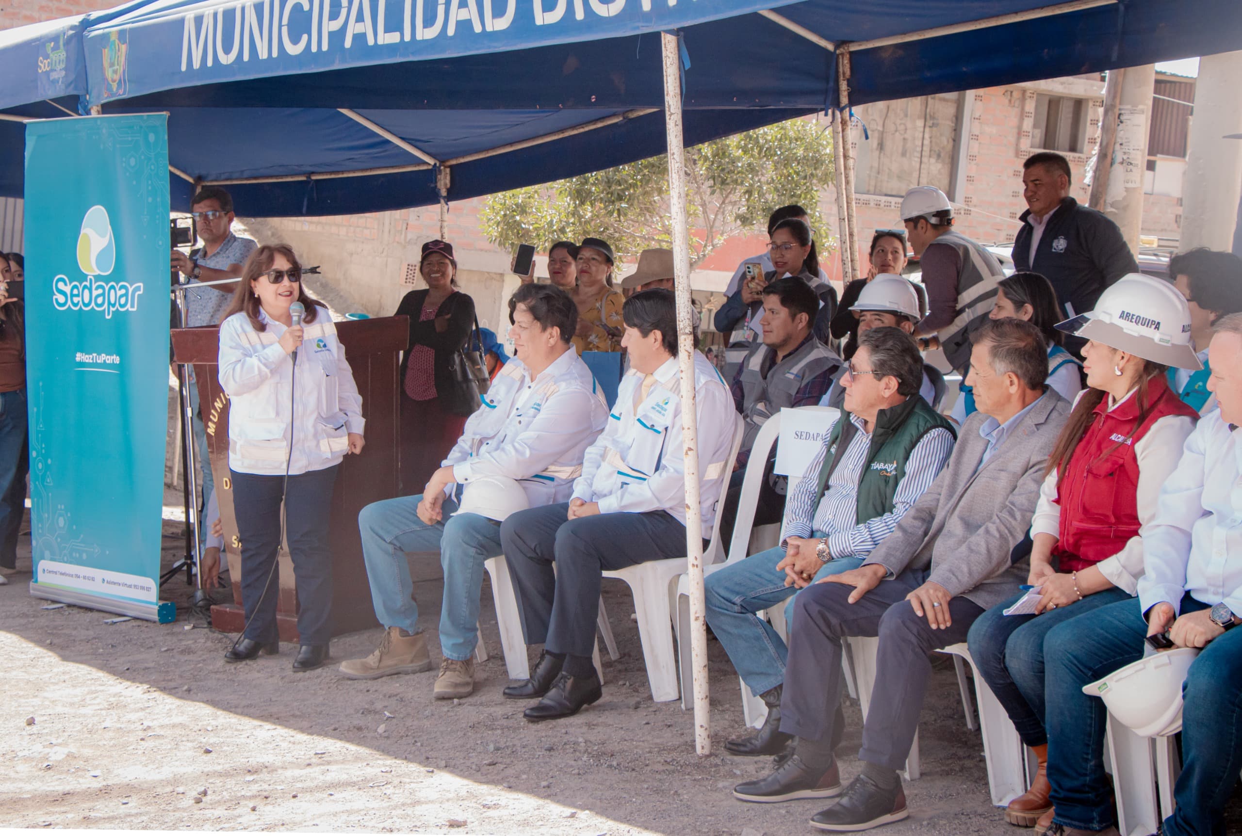 Reinician obra de agua potable que beneficiará a Sachaca, Tiabaya y Uchumayo