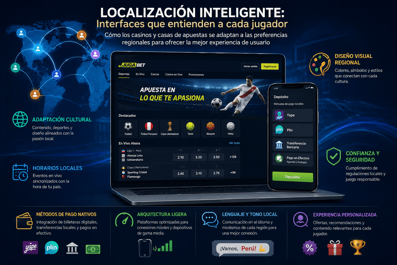 El Impacto de la Localización Cultural, los Métodos de Pago Nativos y la Arquitectura de la Información en la Experiencia de Usuario Global