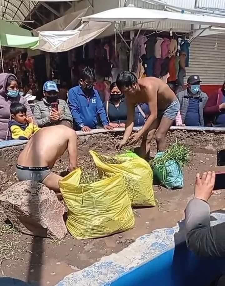 Comerciantes capturan y castigan a presuntos delincuentes