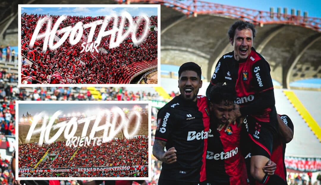 Tribunas sur y oriente agotadas para el Melgar vs. Universitario