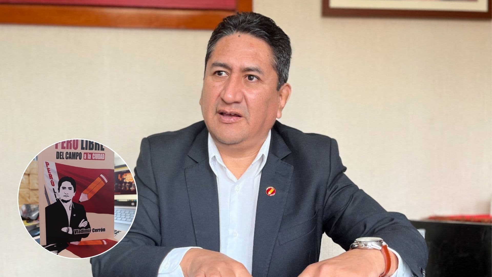 Vladimir Cerrón publicó libro pese a estar prófugo
