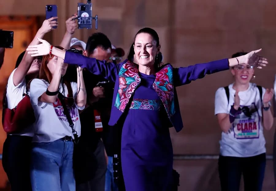 Países saludan a la primera mujer presidenta de México