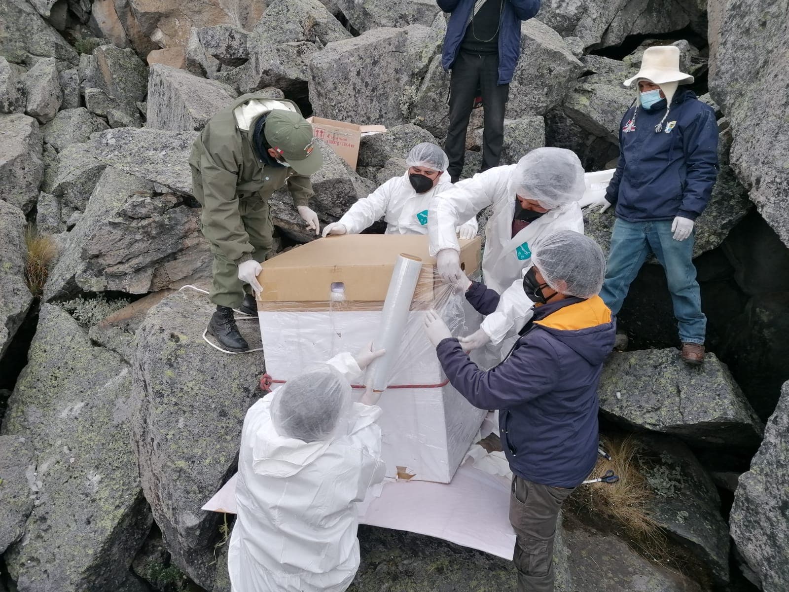 Recuperan dos momias de los cerros de Huayllay en Pasco