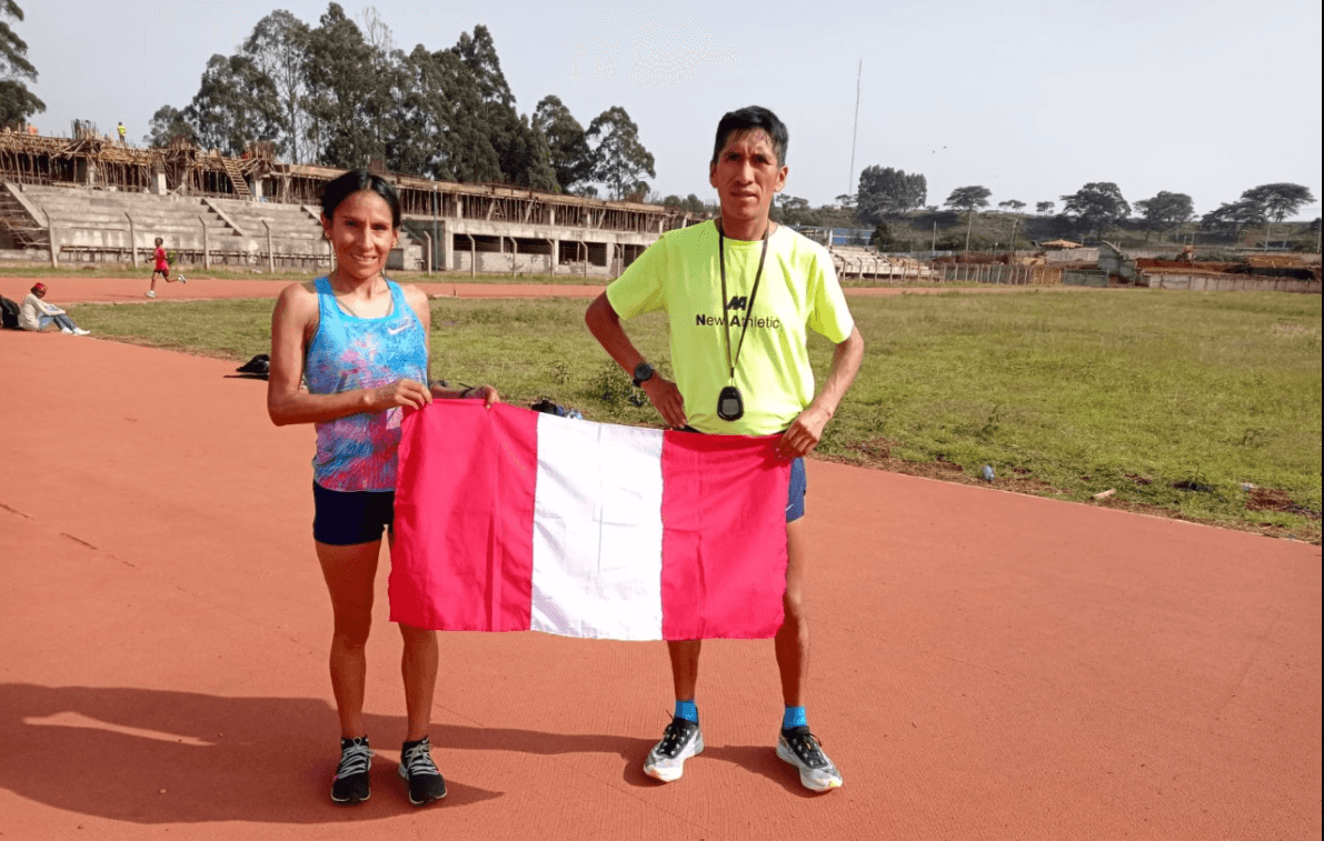 Gladys Tejeda entrena en Kenia