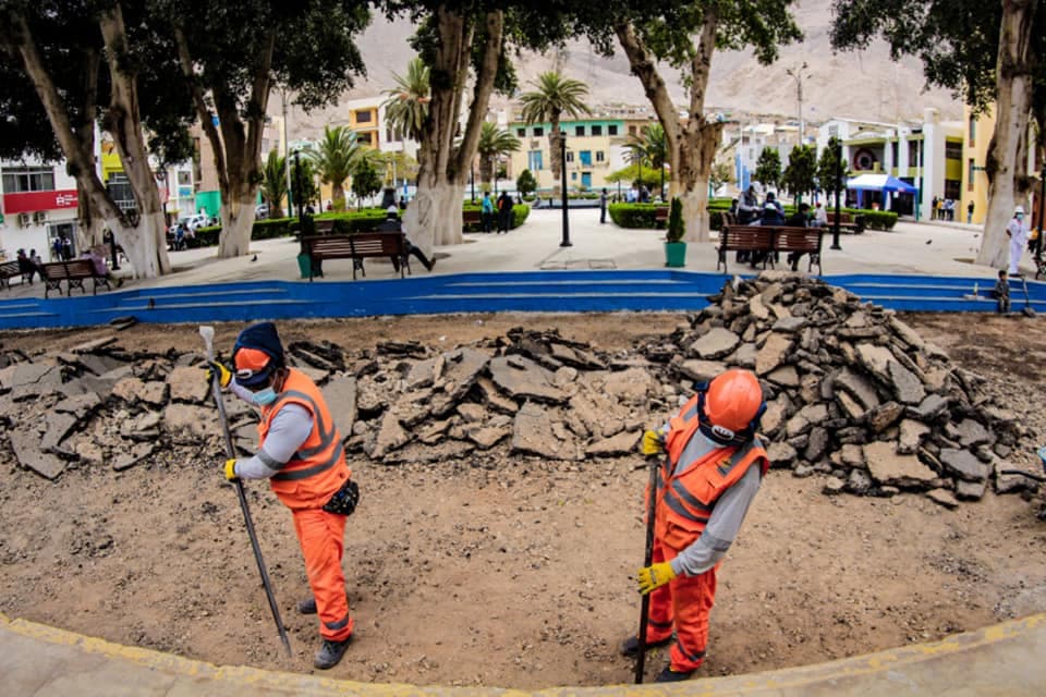 Serán adoquinadas las calles de Aplao