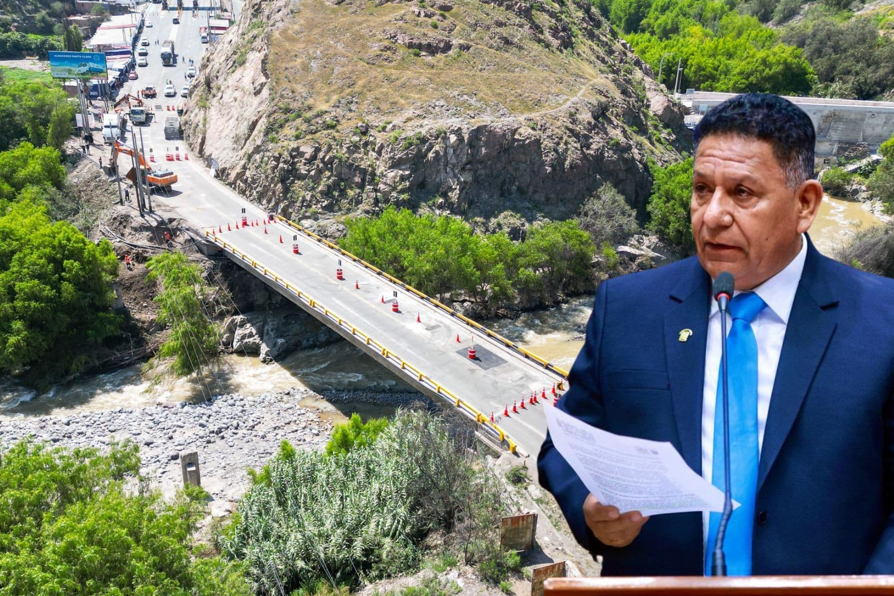 Esdras Medina pide auditoría a Covisur por puente Uchumayo