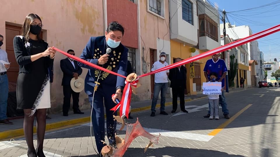 Arequipa: Inauguran adoquinado en calles de Yanahuara