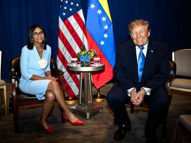 Delcy Rodríguez califica de histórica su reunión con Trump